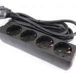 Extensão Elétrica, Preta, 4 Tomadas, 3m, 3G x 1.5mm² refª 89338 MADER Extensão Elétrica, Preta, 4 Tomadas, 3m, 3G x 1.5mm² refª 89338 MADER