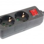 Extensão Elétrica, com Interruptor, Preta, 2 Tomadas, 1.5m, 3G x 1.5mm² refª 89340 MADER Extensão Elétrica, com Interruptor, Preta, 2 Tomadas, 1.5m, 3G x 1.5mm² refª 89340 MADER