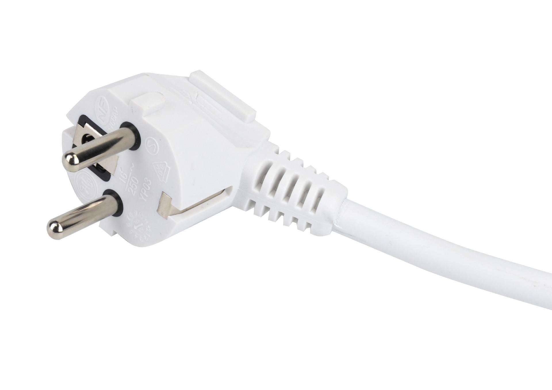 Extensão Elétrica, Branca, 4 Tomadas, 3m, 3G x 1.5mm² refª 89337 MADER