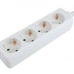 Extensão Elétrica, Branca, 4 Tomadas, 3m, 3G x 1.5mm² refª 89337 MADER Extensão Elétrica, Branca, 4 Tomadas, 3m, 3G x 1.5mm² refª 89337 MADER