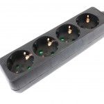 Extensão Elétrica, Preta, 4 Tomadas, 3m, 3G x 1.5mm² refª 89338 MADER Extensão Elétrica, Preta, 4 Tomadas, 3m, 3G x 1.5mm² refª 89338 MADER