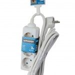 Extensão Elétrica, Branca, 3 Tomadas, 3m, 3G x 1.5mm² refª 89333 MADER Extensão Elétrica, Branca, 3 Tomadas, 3m, 3G x 1.5mm² refª 89333 MADER