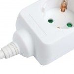 Extensão Elétrica, Branca, 3 Tomadas, 1.5m, 3G x 1.5mm² refª 89331 MADER Extensão Elétrica, Branca, 3 Tomadas, 1.5m, 3G x 1.5mm² refª 89331 MADER