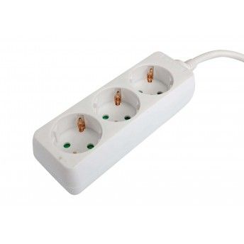 Extensão Elétrica, Branca, 3 Tomadas, 1.5m, 3G x 1.5mm² refª 89331 MADER Extensão Elétrica, Branca, 3 Tomadas, 1.5m, 3G x 1.5mm² refª 89331 MADER