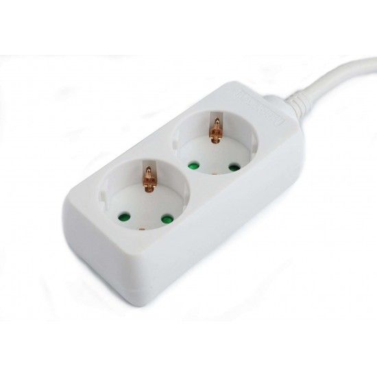 Extensão Elétrica, Branca, 2 Tomadas, 1.5m, 3G x 1.5mm² refª 89327 MADER Extensão Elétrica, Branca, 2 Tomadas, 1.5m, 3G x 1.5mm² refª 89327 MADER