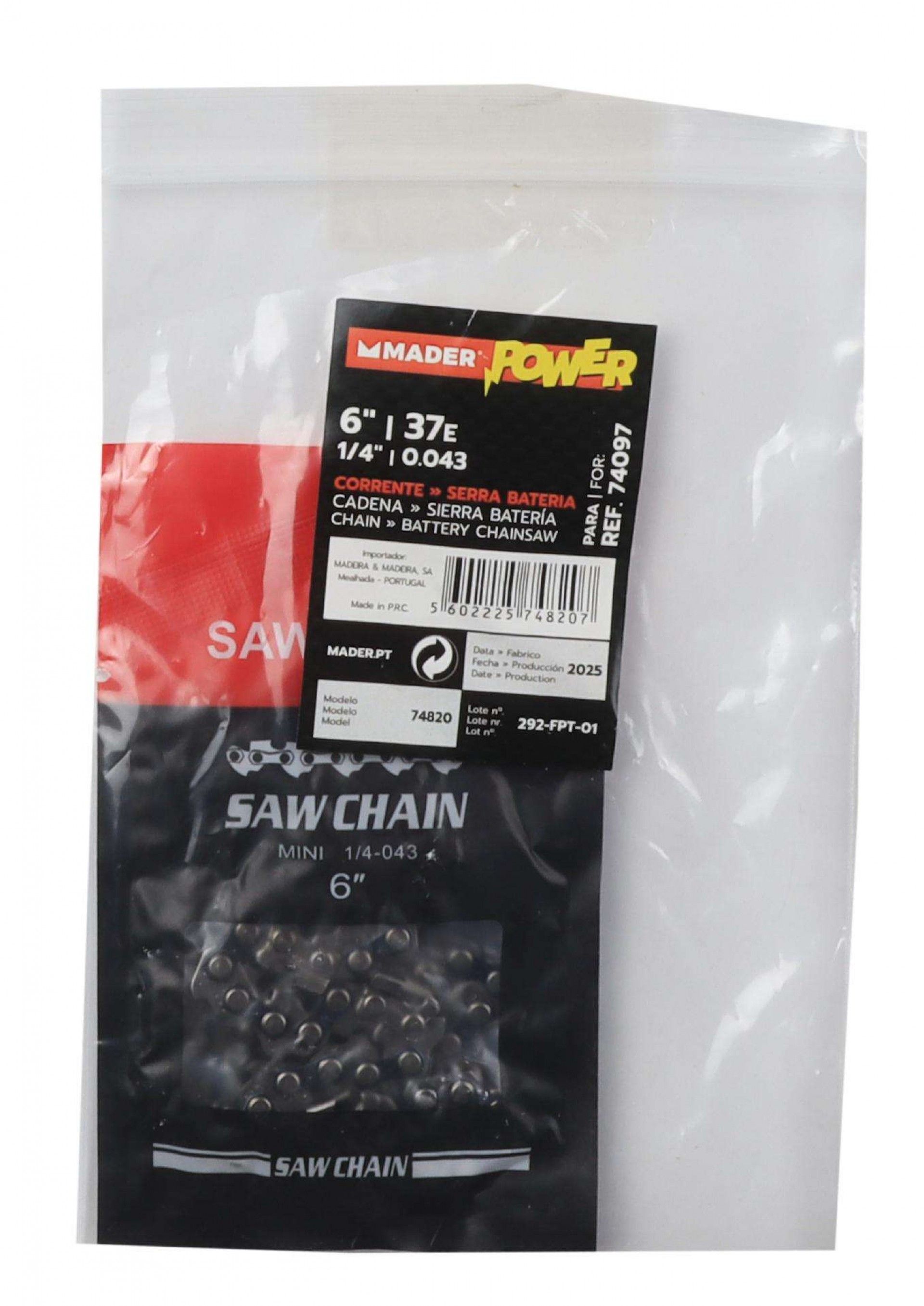 Corrente para Serra Bateria - MADER POWER® refª 74820 MADER