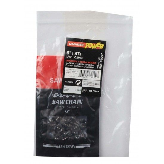 Corrente para Serra Bateria - MADER POWER® refª 74820 MADER Corrente para Serra Bateria - MADER POWER® refª 74820 MADER