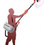Lixadora tectos (girafa) 750W, 225mm, Led ref 73800 MADER