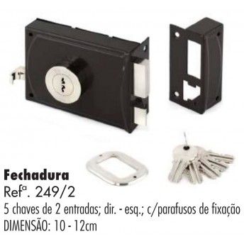 FECHADURA TEIC 249/2 10ESQ
