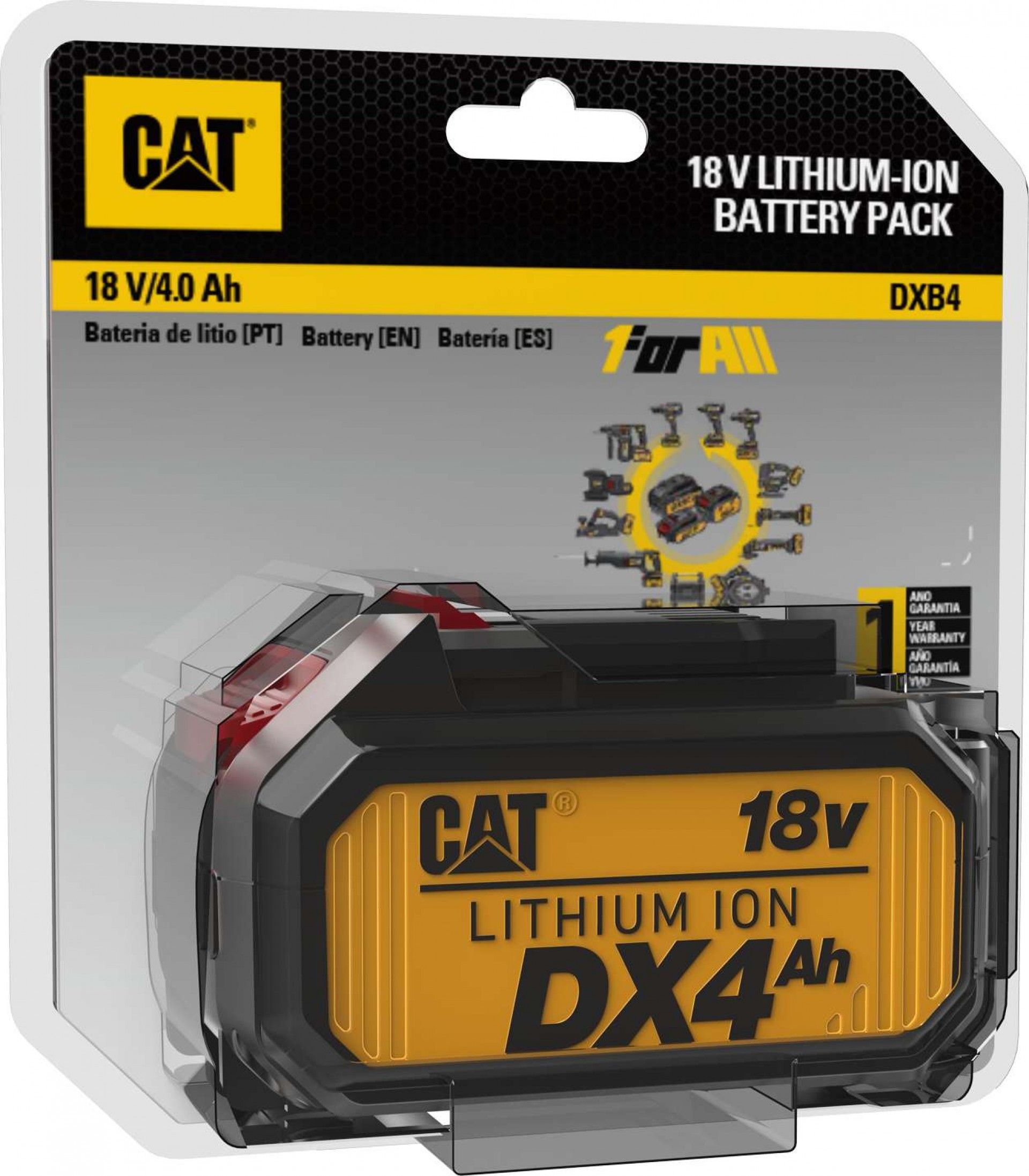 Bateria 18V 4.0Ah Li-ion refª DXB4 CAT