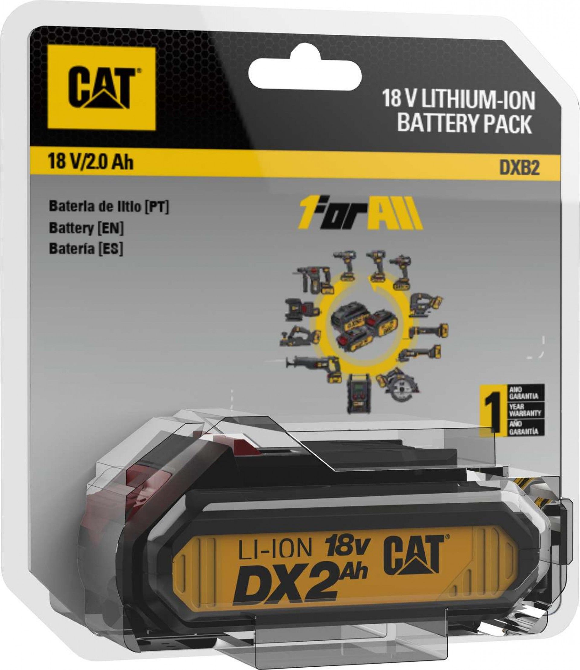 Bateria 18V 2.0Ah Li-ion refª DXB2 CAT