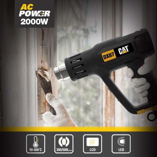 Pistola de Ar Quente 2000W refª DX87 CAT Pistola de Ar Quente 2000W refª DX87 CAT