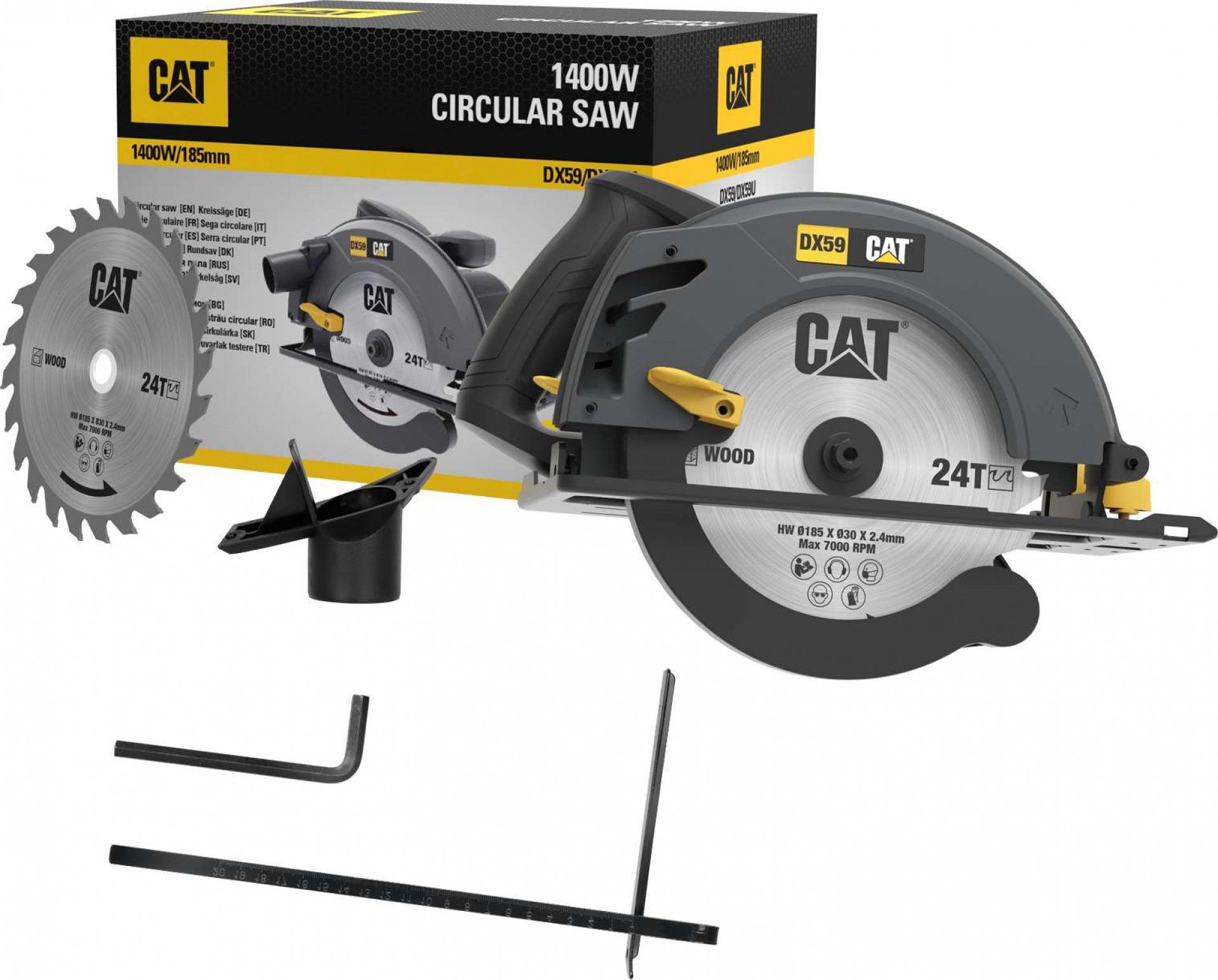 Serra Circular 185mm - 1400W refª DX59 CAT