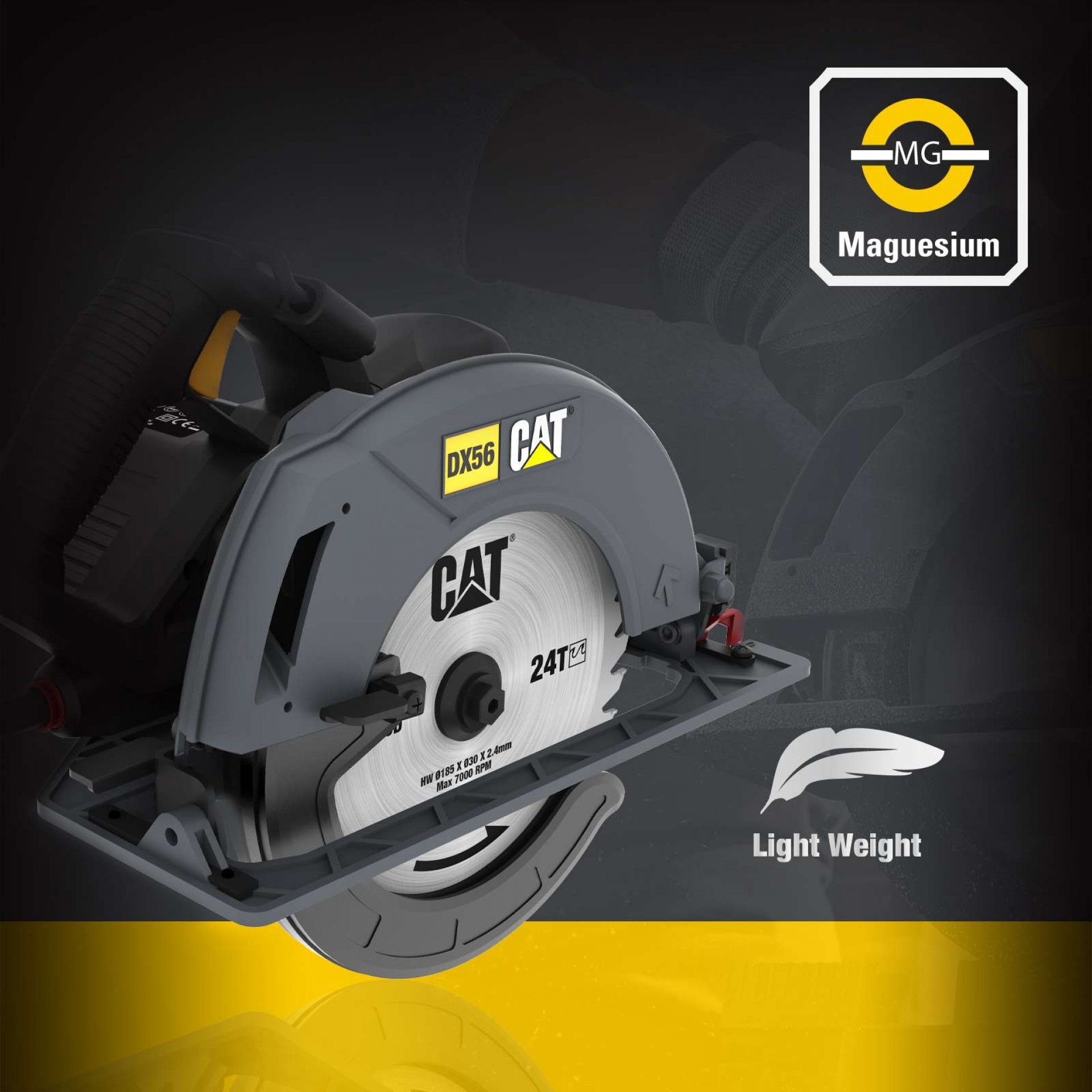 Serra Circular 185mm - 1800W refª DX56 CAT