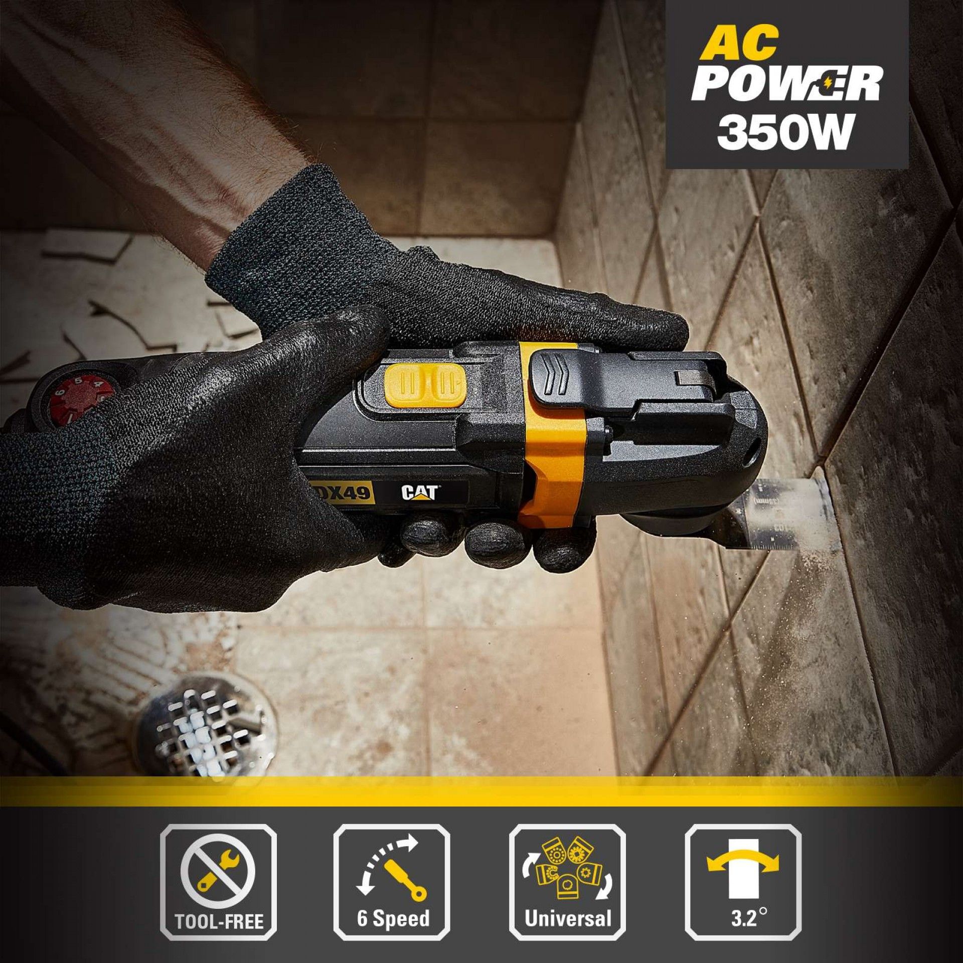 Multifunções Oscilante SDS 350W com 14 acessórios refª DX49 CAT