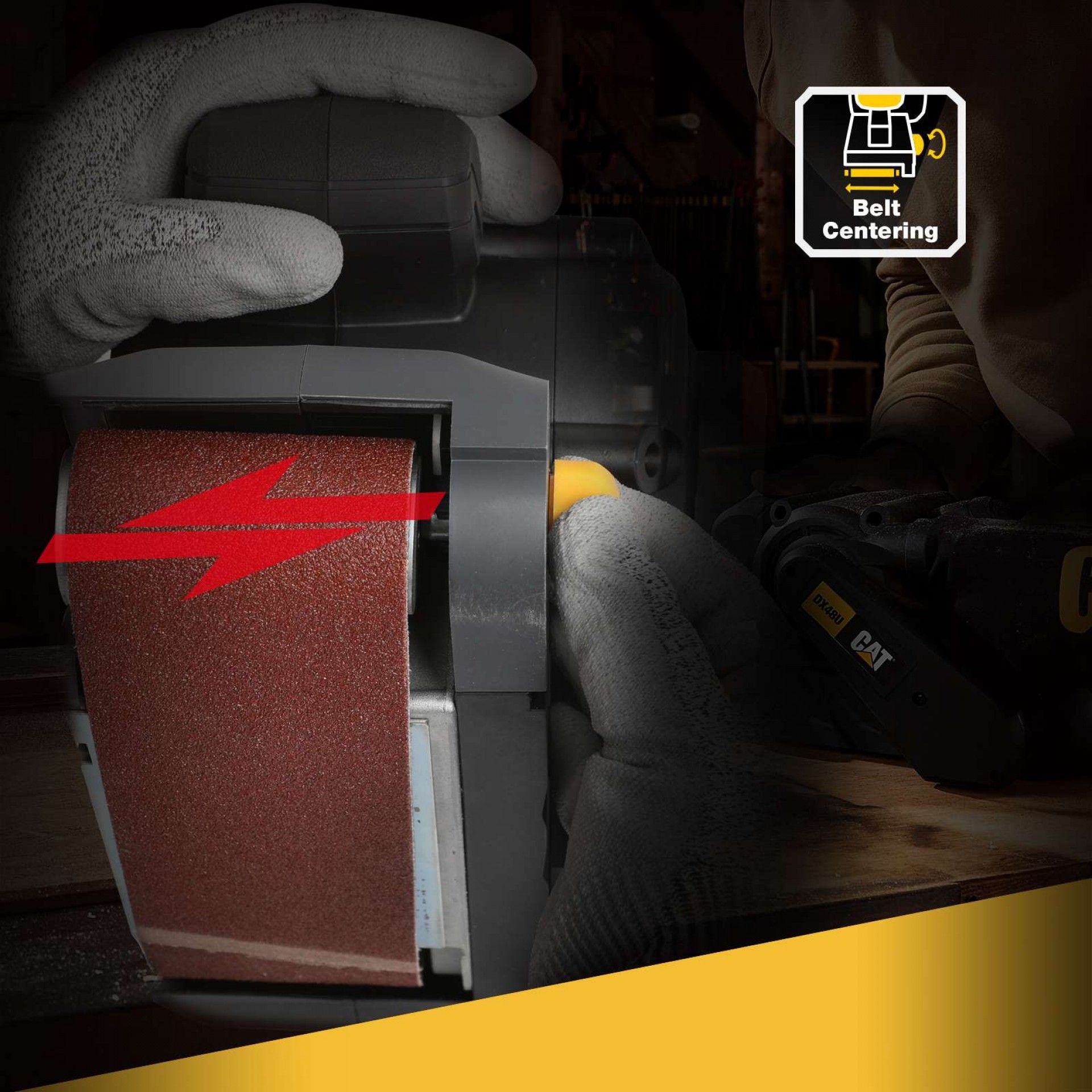 Lixadora de Cinta 950W refª DX48 CAT