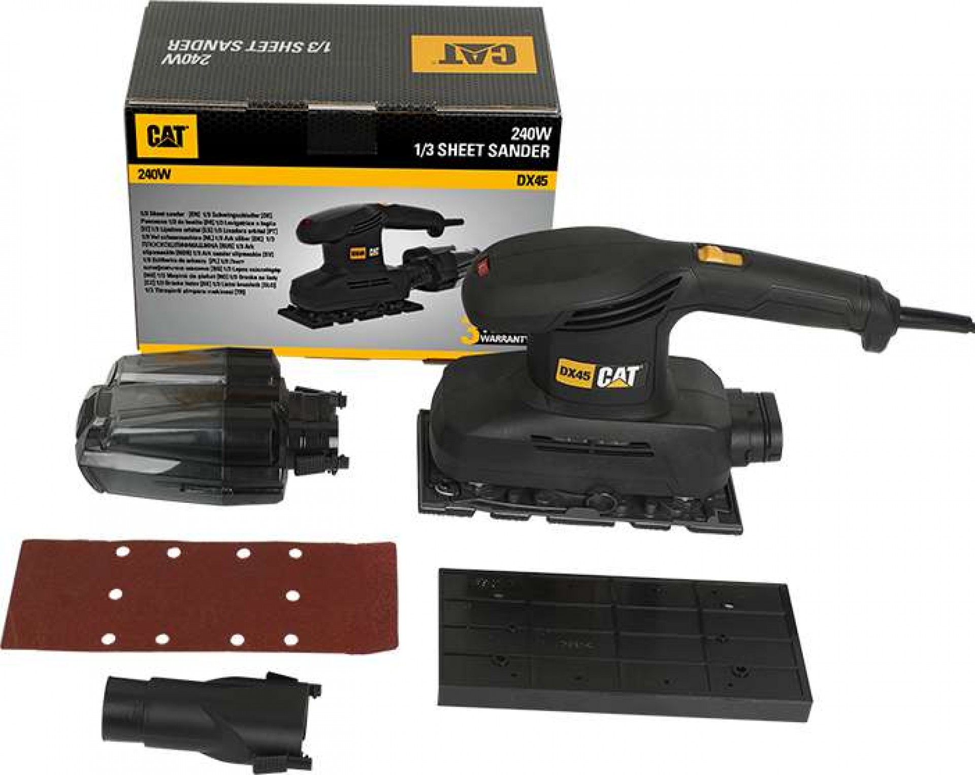 Lixadora 240W 1/3 folha refª DX45 CAT