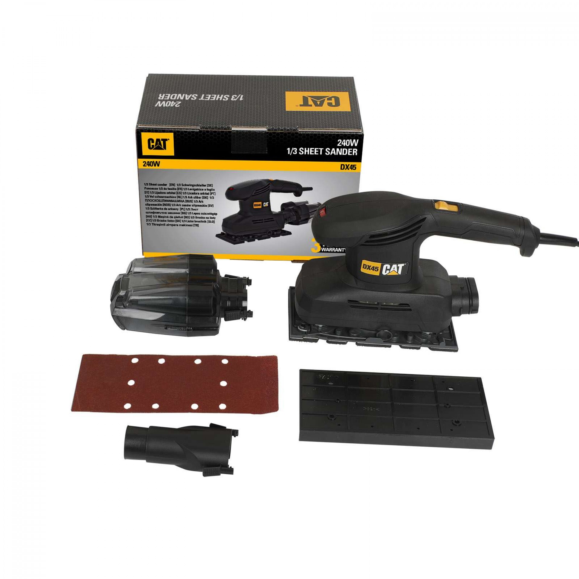 Lixadora 240W 1/3 folha refª DX45 CAT