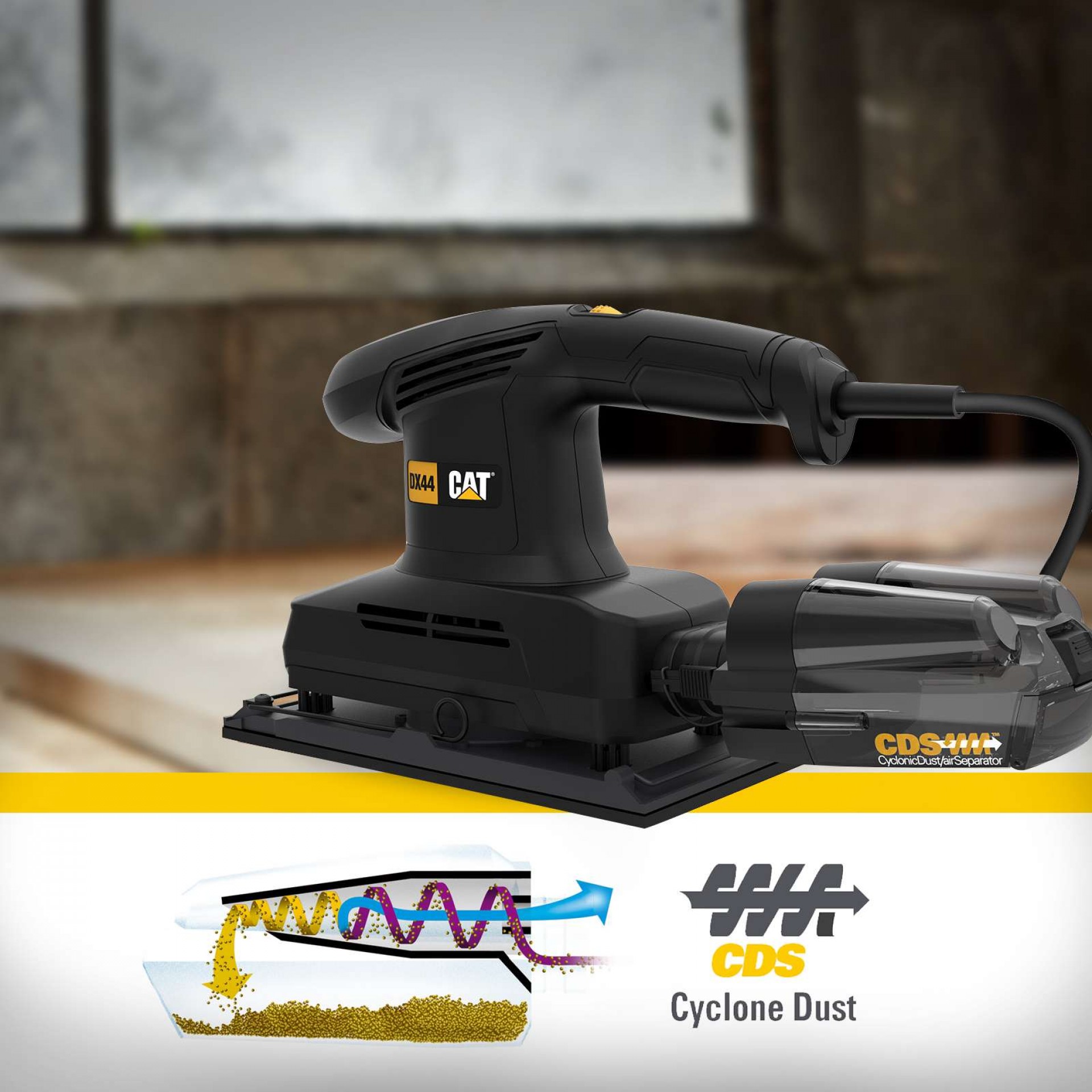 Lixadora 350W ½ folha refª DX44 CAT