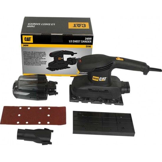 Lixadora 240W 1/3 folha refª DX45 CAT Lixadora 240W 1/3 folha refª DX45 CAT
