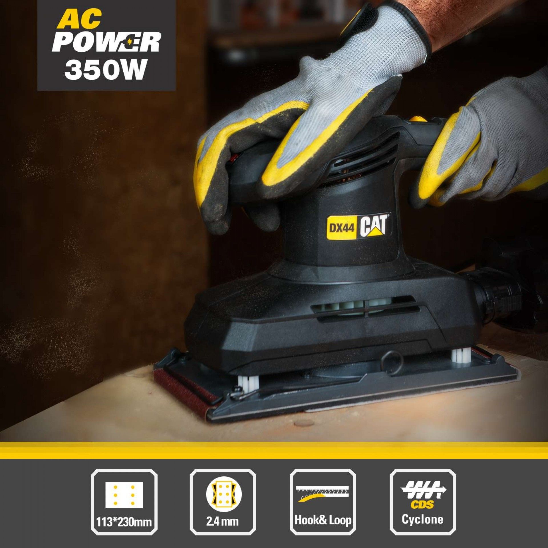 Lixadora 350W ½ folha refª DX44 CAT