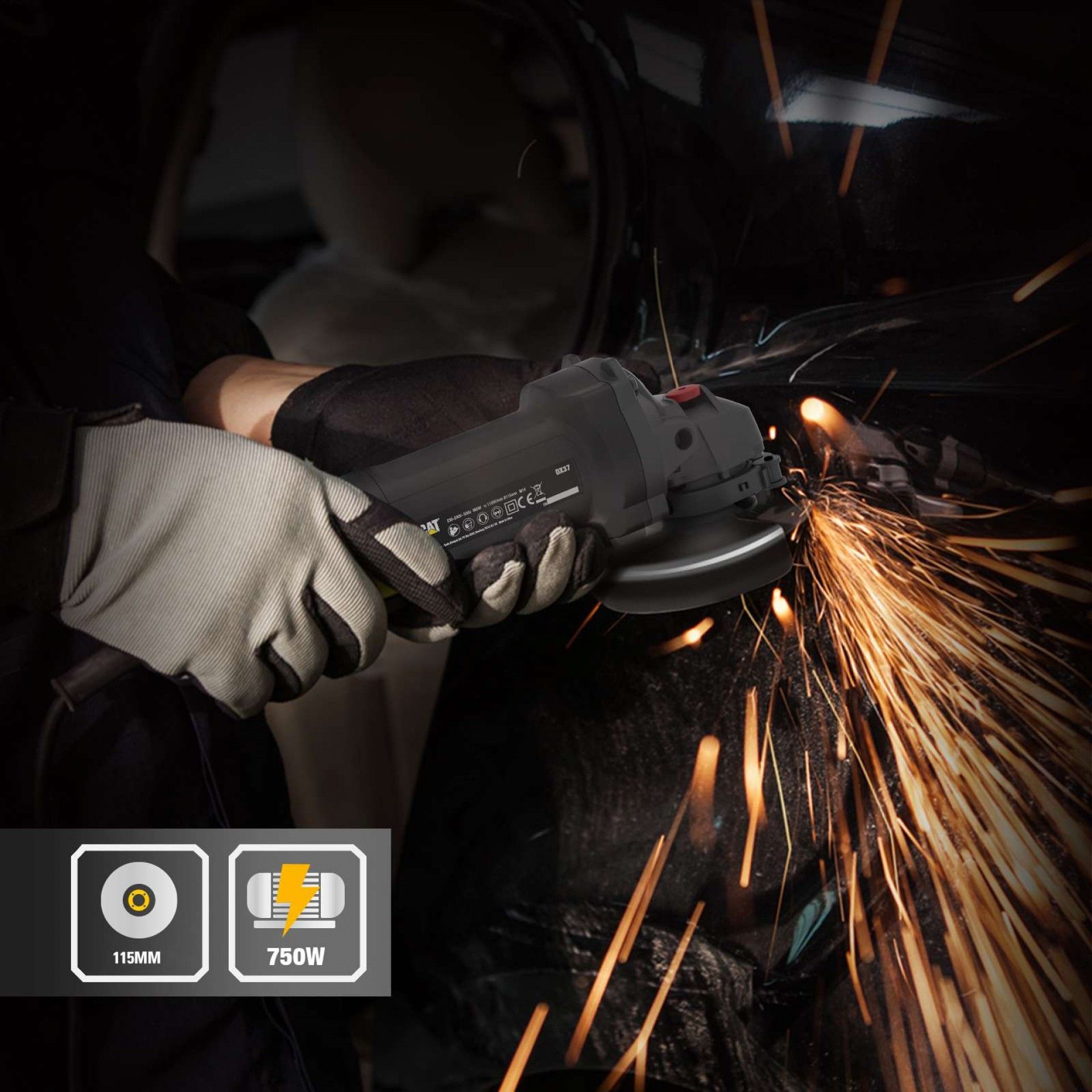 Rebarbadora 115mm - 750W refª DX37 CAT