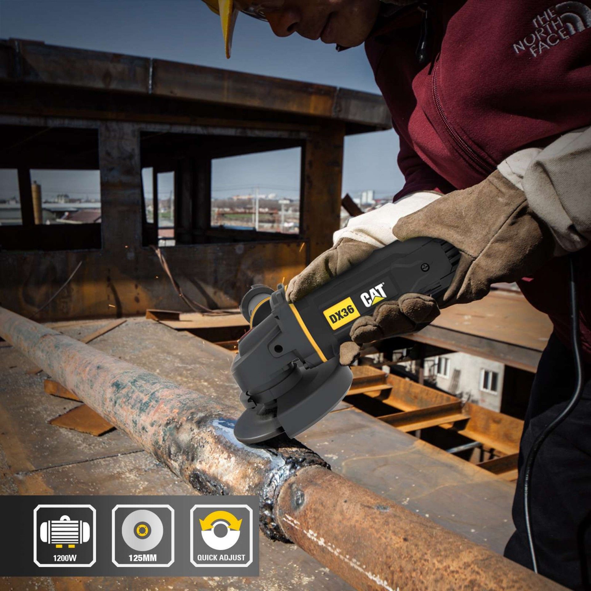 Rebarbadora 125mm - 1200W refª DX36 CAT