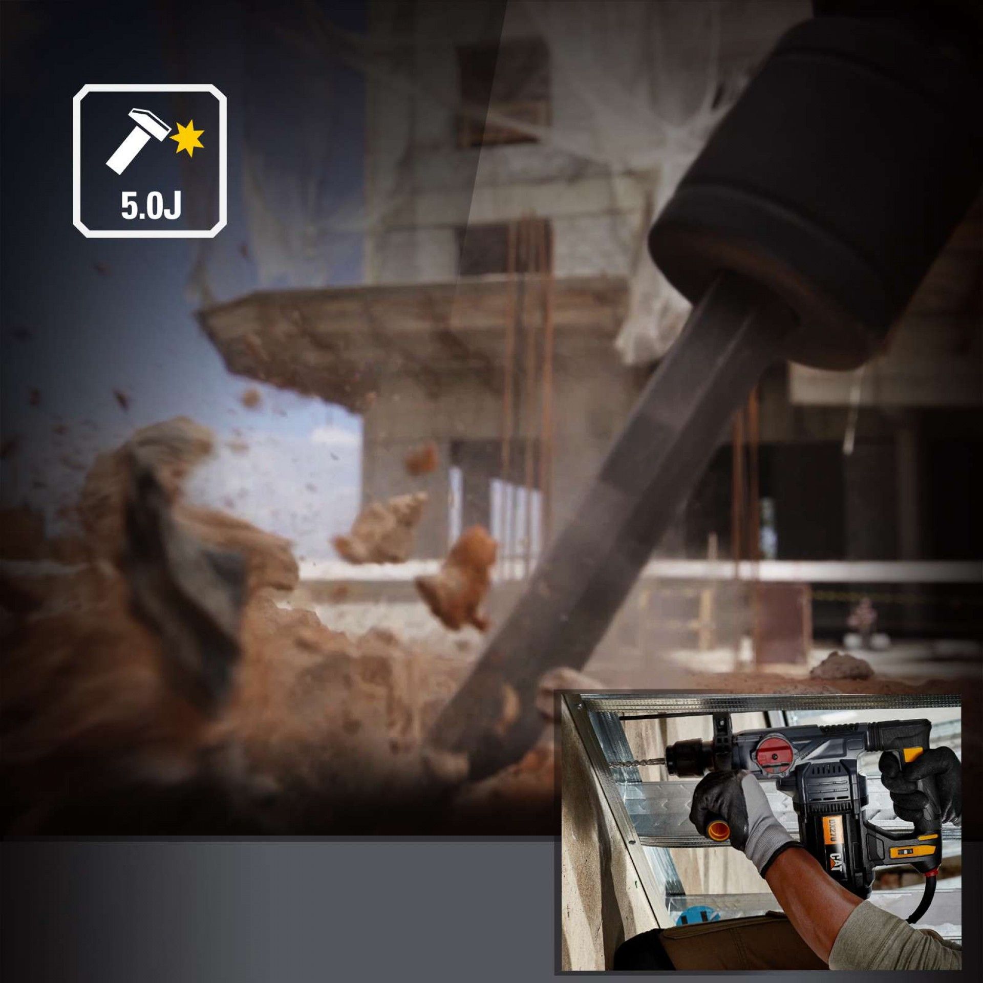 Martelo combinado SDS-Plus 32mm - 1500W refª DX27 CAT