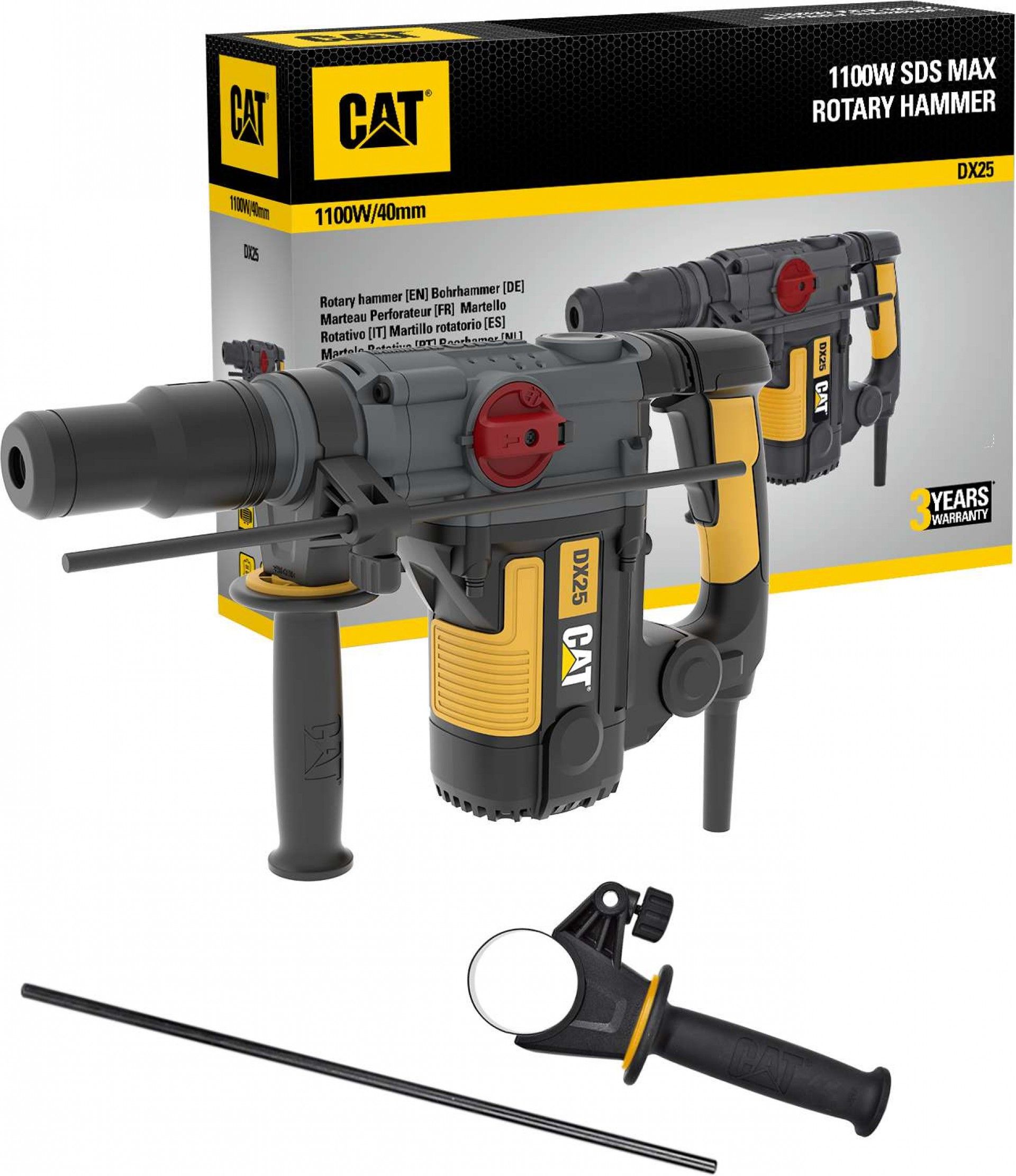 Martelo Perfurador SDS-Max 40mm - 1100W refª DX25 CAT