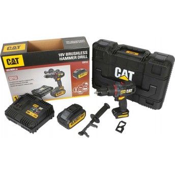 Aparafusadora c/percusso 18V Brushless 13mm - 80N.m ref DX13.1 CAT