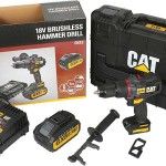Aparafusadora c/percusso 18V Brushless 13mm - 80N.m ref DX13.1 CAT