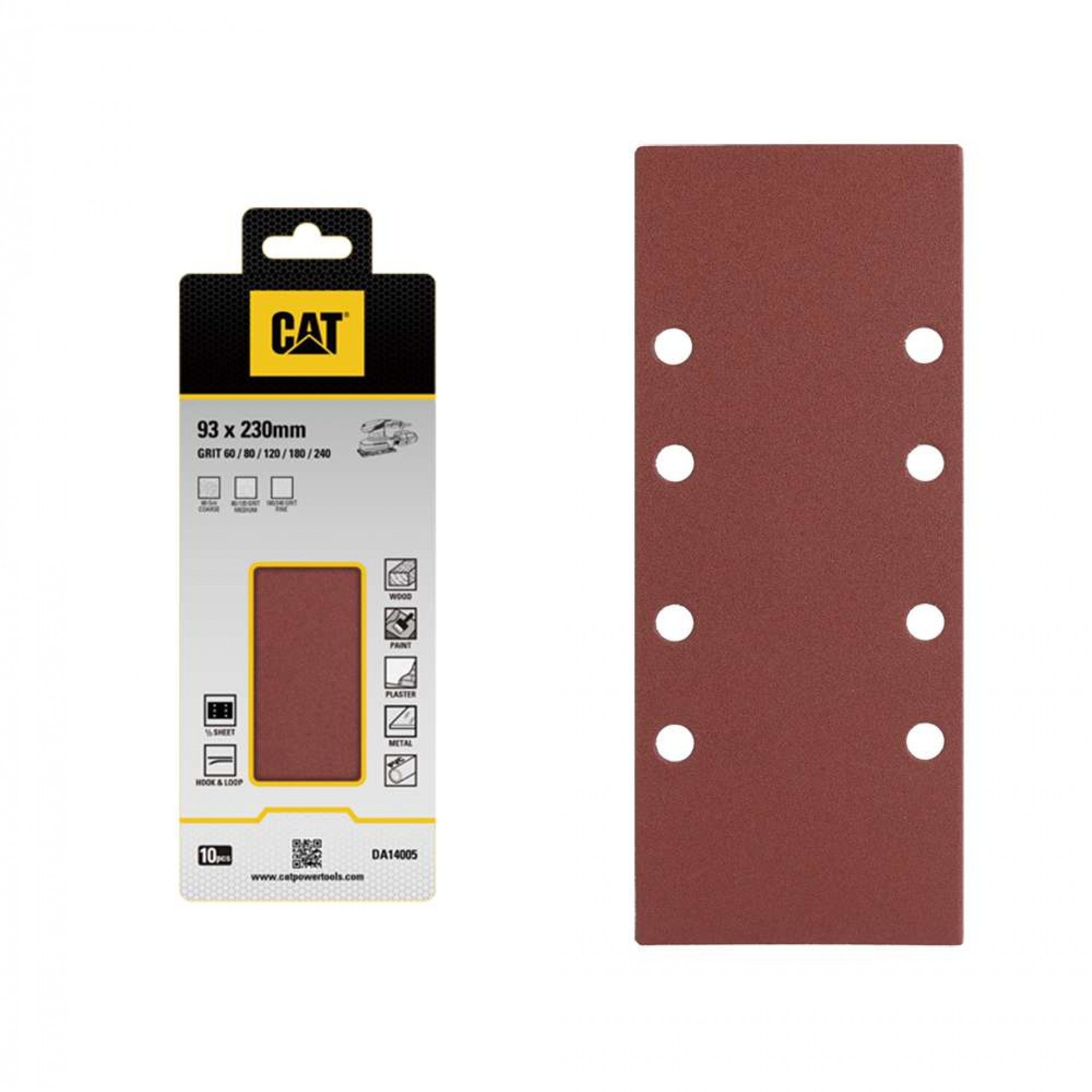 Conjunto Lixas 1/2 folha 115x230mm refª DA14006 CAT