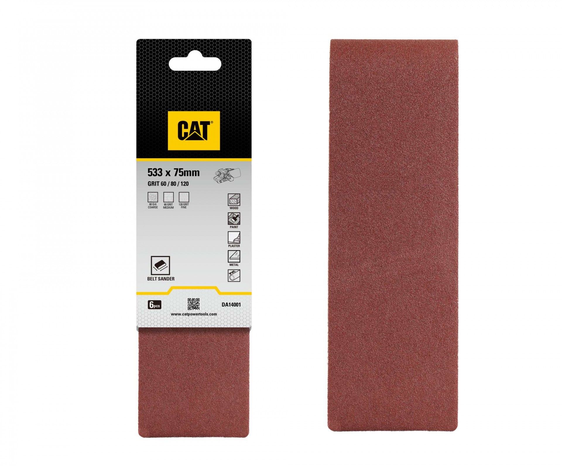 Conjunto Lixas de Cintas 533x75mm refª DA14001 CAT