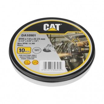 Disco Abrasivo e Corte 115 - Metal & Inox (Pack 10) caixa em metal ref DA10901 CAT