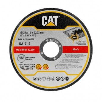 Disco Abrasivo e Corte 125 - Metal & Inox (Pack 10)  ref DA10119 CAT