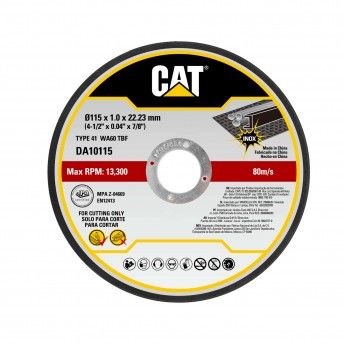 Disco Abrasivo e Corte 115 - Metal & Inox (Pack 10)  ref DA10115 CAT