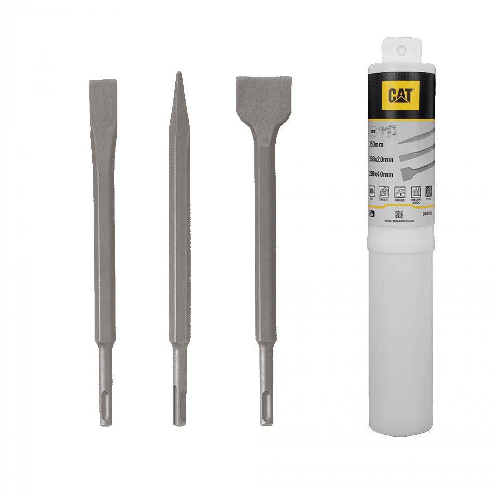 Conjunto Cinzéis SDS (3 peças) refª DA03903 CAT