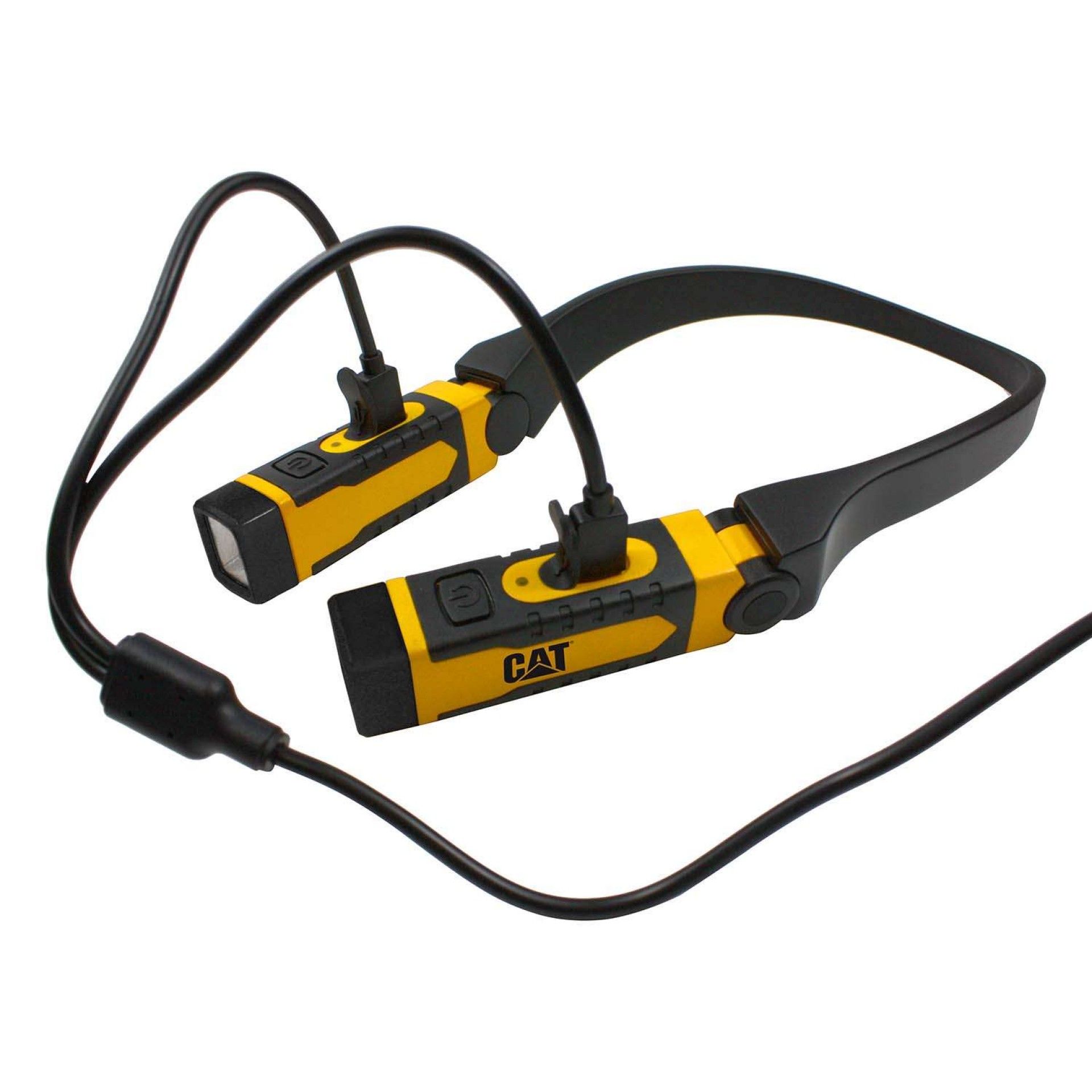 Lanterna Pescoço Recarregável USB 300 Lumens refª CP-CT7105 CAT