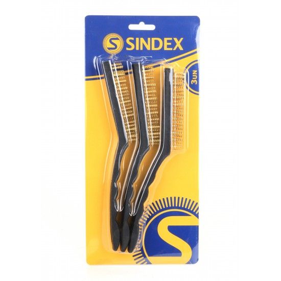 Escovas, A�o Latonado, 3 un  ref� 85772 SINDEX