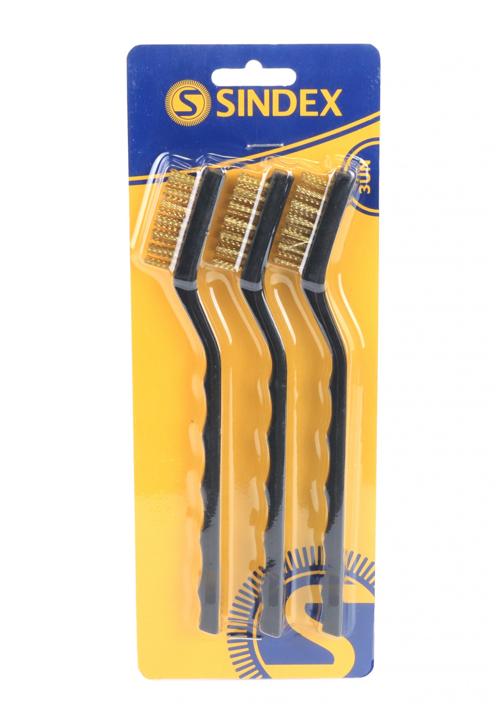Mini Escovas, Aço Latonado, 3 un refª 85770 SINDEX