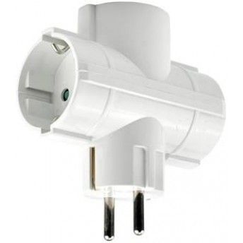 Ficha tripla schuko SQ-GB-01/03T ref 065.0093 MACFER