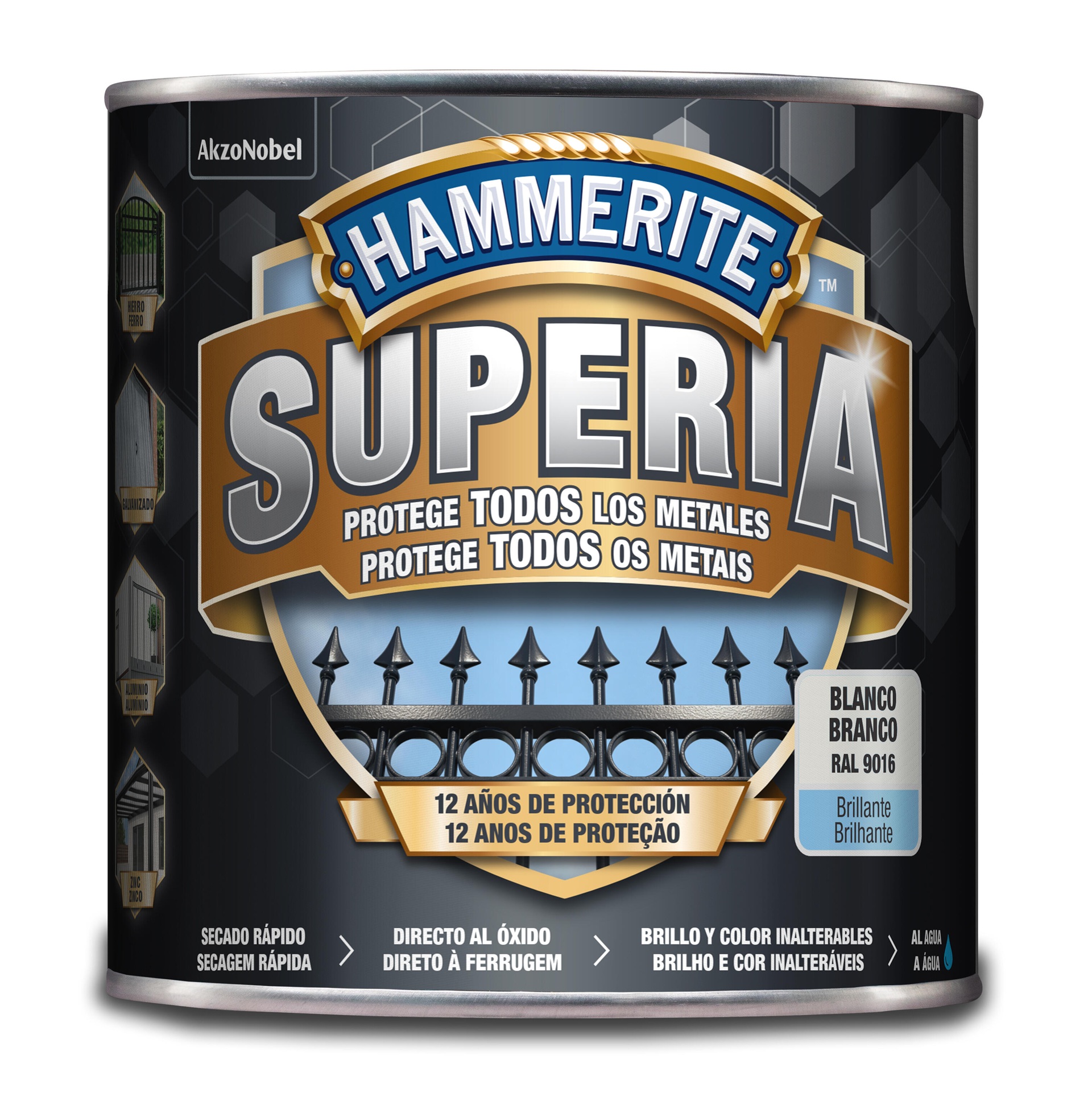 Hammerite superia cinza escuro mate 2.5L refª 042-0804