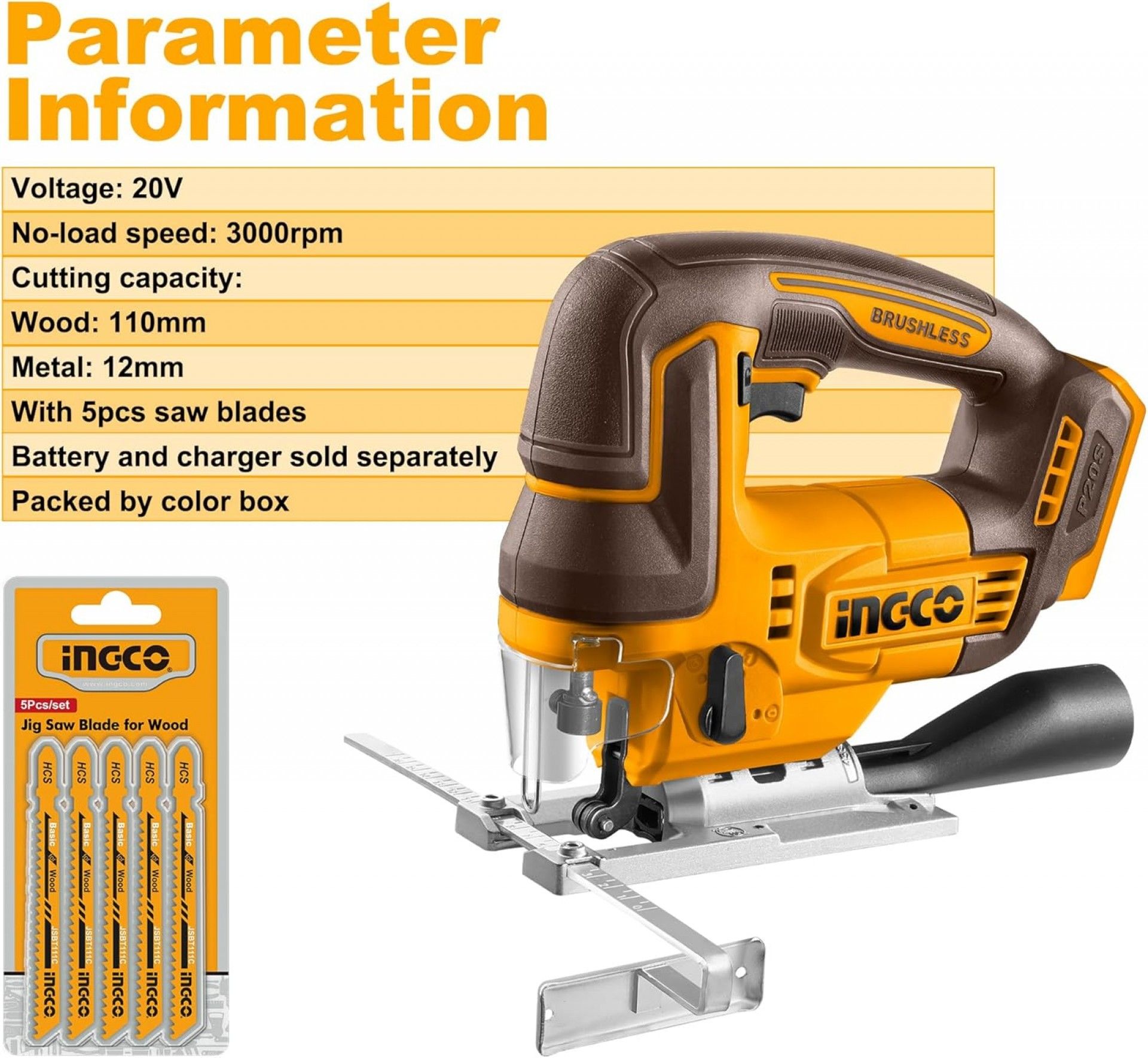 Serra Tico-Tico 20V refª CJSLI1008 IngCo