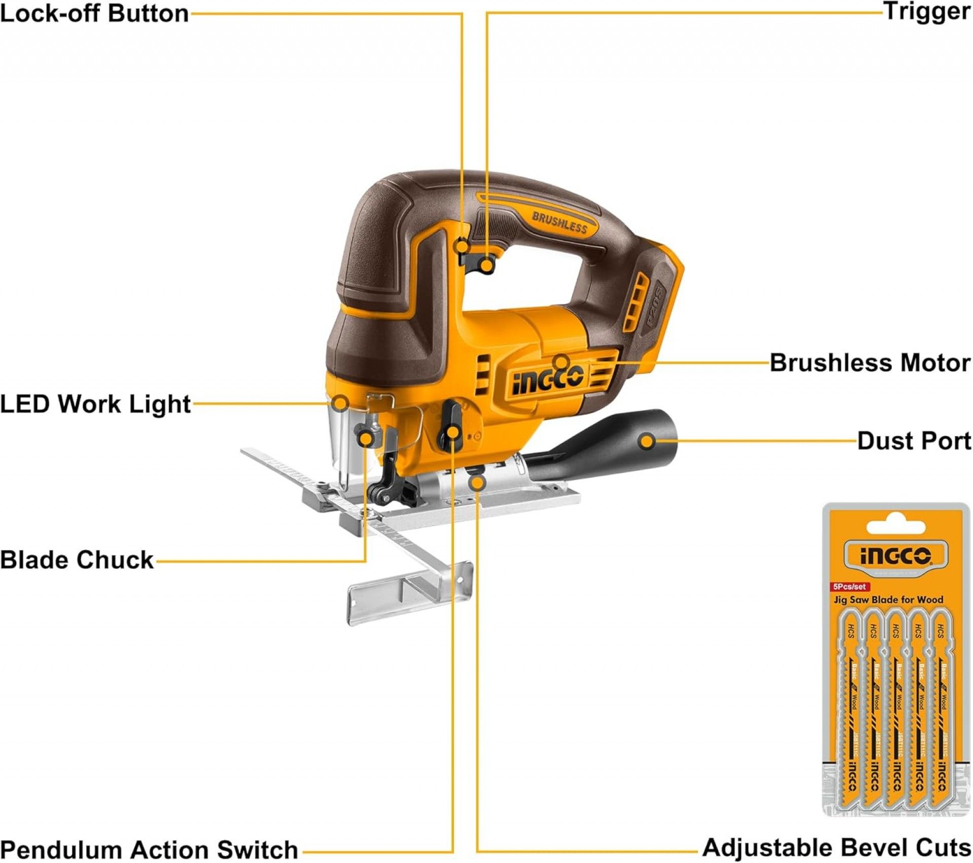 Serra Tico-Tico 20V refª CJSLI1008 IngCo
