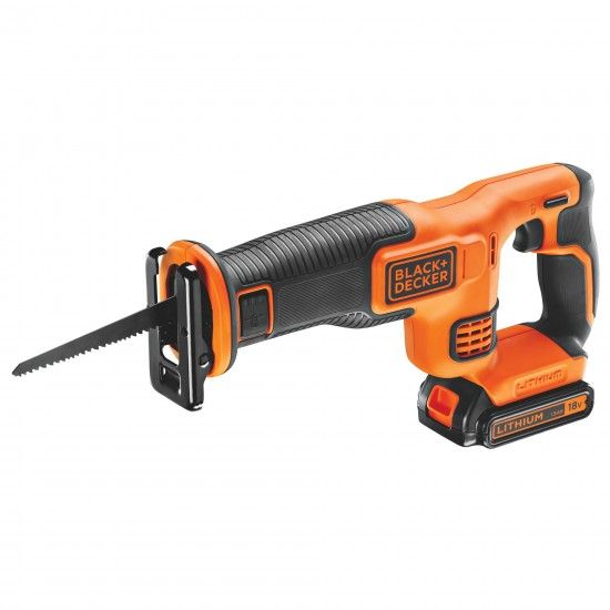 Serra Sabre 18V c/bateria 1.5Ah e carregador e lamina ref BDCR18-QW BLACK DECKER
