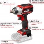 Chave de impacto a bateria IMPAXXO18/230 Brushless-Solo refª 4510080 EINHELL Chave de impacto a bateria IMPAXXO18/230 Brushless-Solo refª 4510080 EINHELL