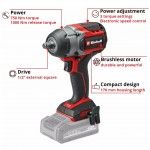 Chave impacto TP-CW 18/750-C Li BL - Solo (sem baterias) refª 4510065 Einhell Chave impacto TP-CW 18/750-C Li BL - Solo (sem baterias) refª 4510065 Einhell