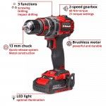Aparafusadora TP-CD 18/60 Li- i BL (1x2,0Ah) ref 4514211 Einhell
