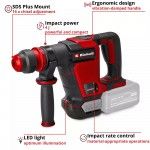 Martelo TP-DH 18/4 Li BL-Solo (sem bateria) ref 4514190 Einhell