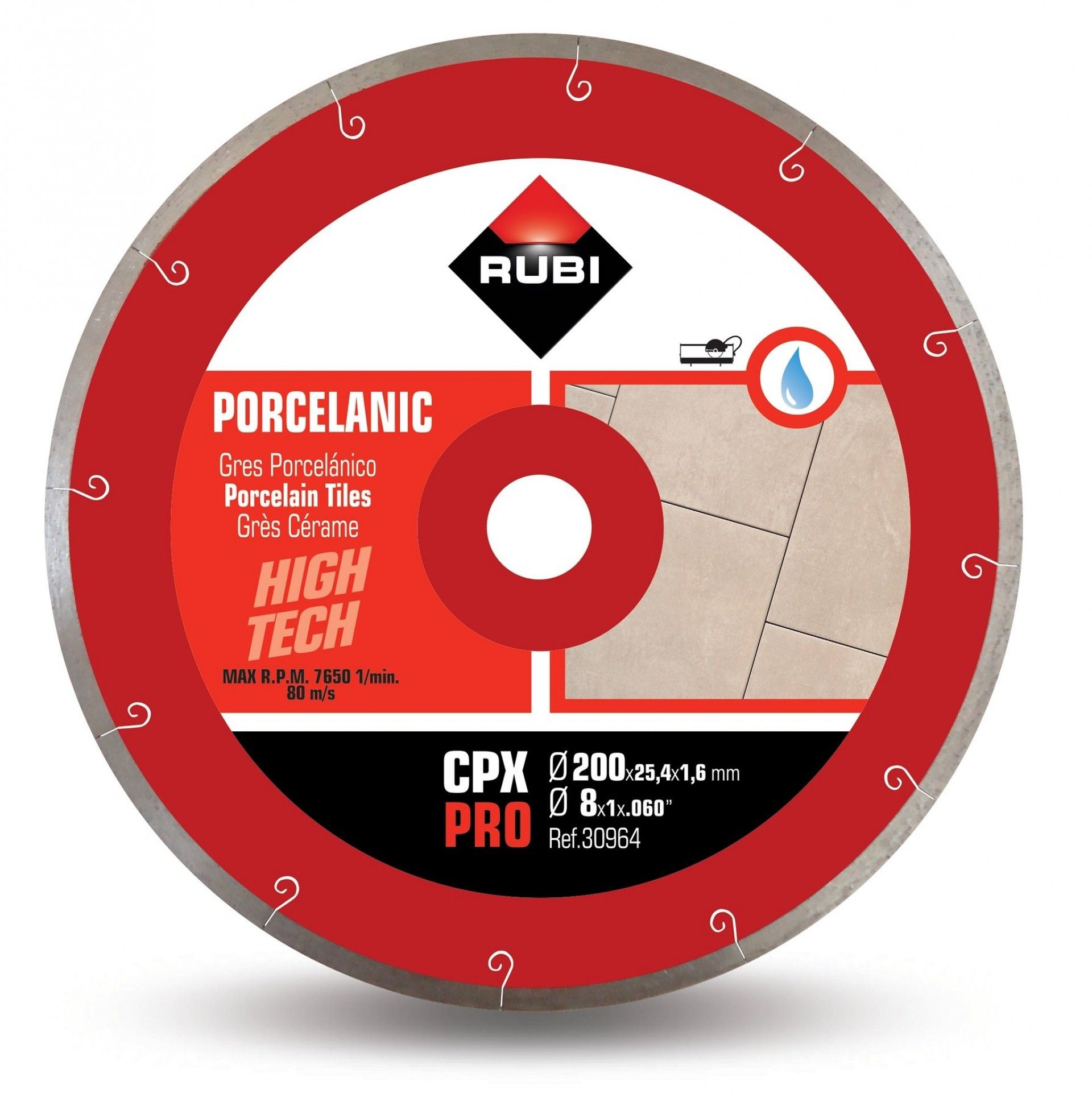 Disco CPX 200 PRO 200 refª 30964 RUBI